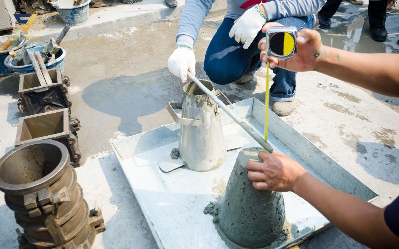 Cách kiểm tra độ sụt bê tông thương phẩm chính xác