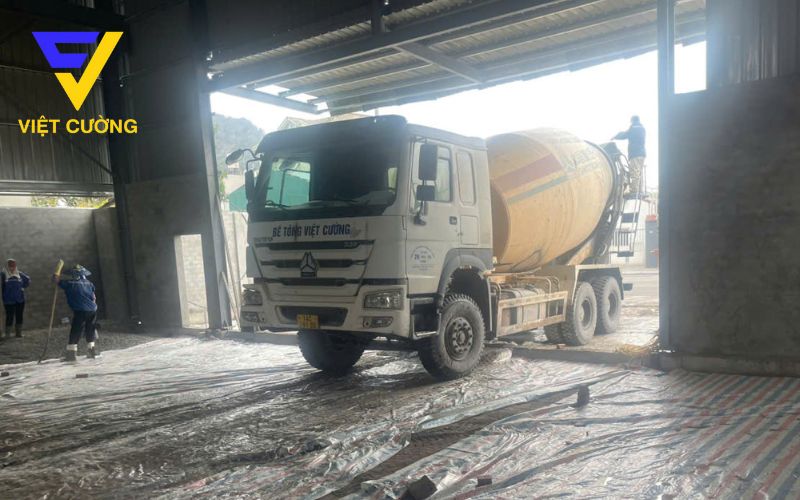 Quy trình sản xuất bê tông trộn sẵn tại Việt Cường
