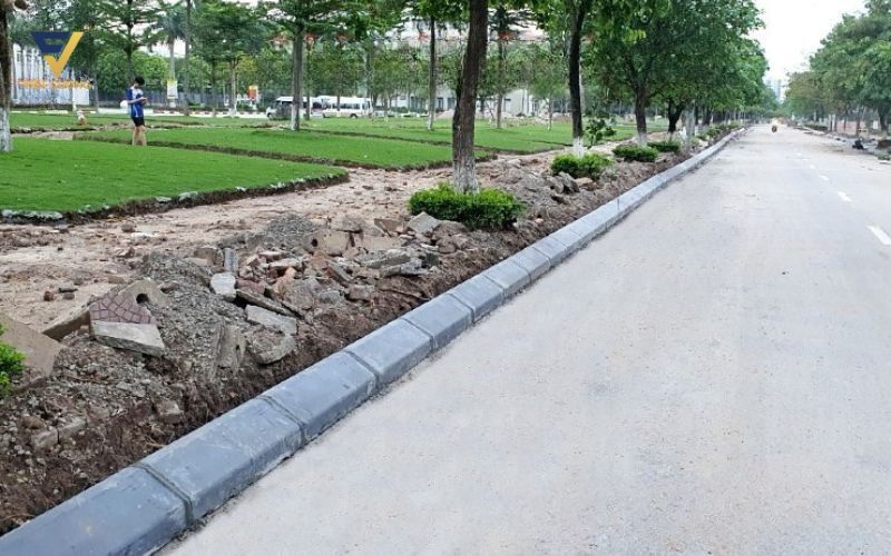 Ứng dụng của bó vỉa vuông 18x30x100 (cm)