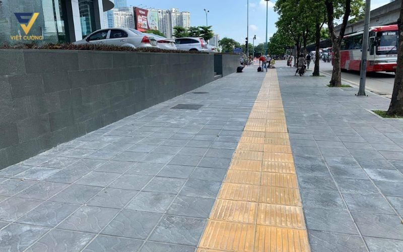 Ứng dụng của gạch bê tông giả đá vân mây