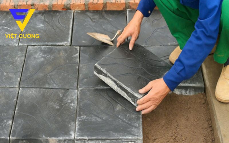 Gạch bê tông giả đá vân mây