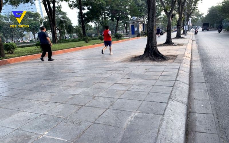 Ứng dụng của gạch bê tông giả đá